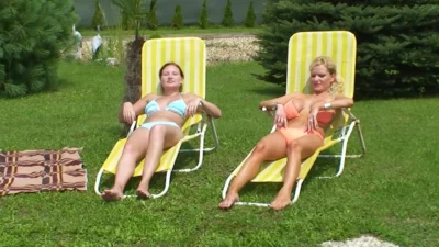 Gruppenfick am Pool in Malle